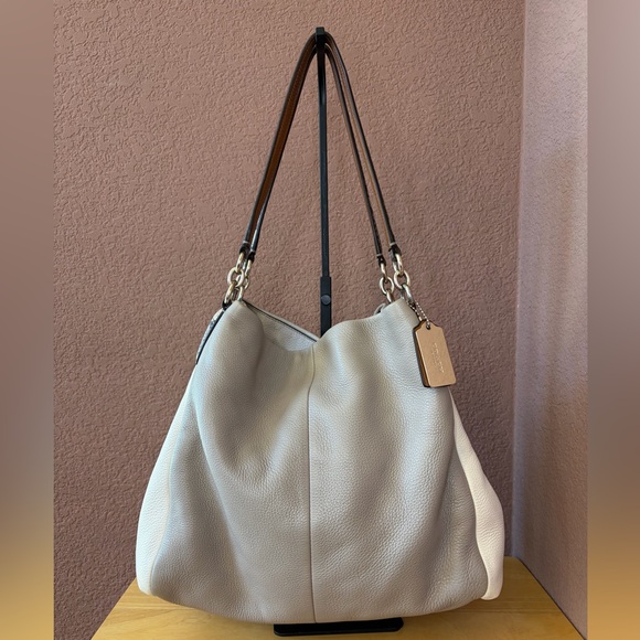 Coach Handbags - Coach Pheobe Tan/Cream Hobo